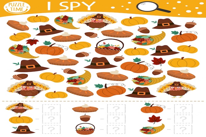 Thanksgiving I-spy game