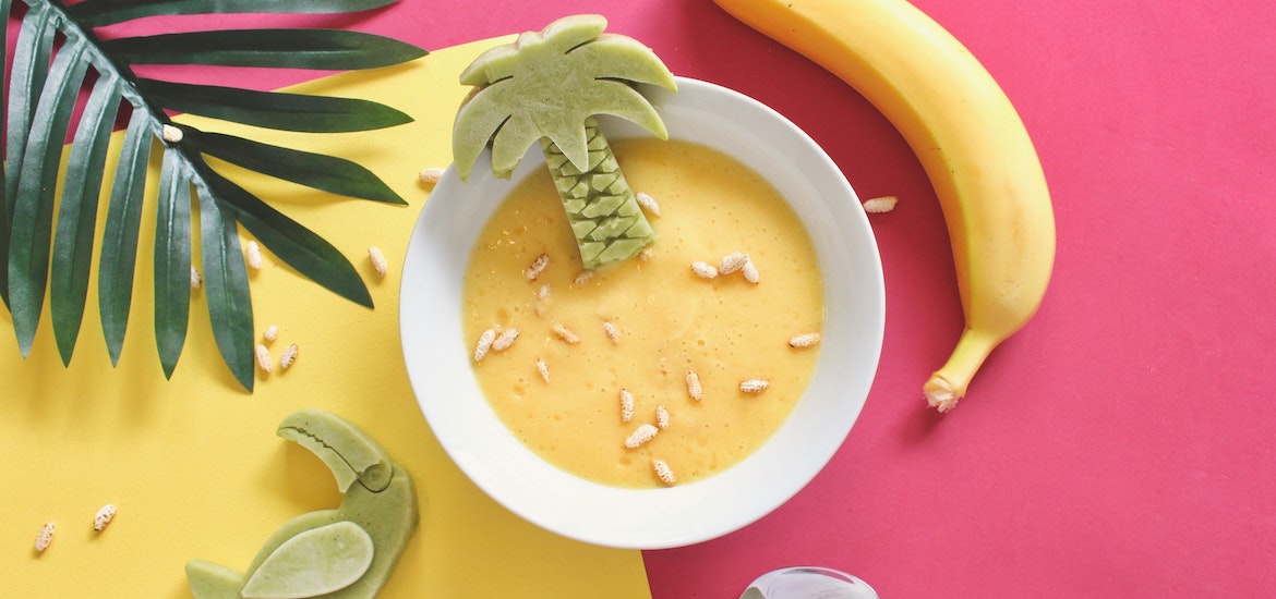 a delicious bowl of homemade baby food
