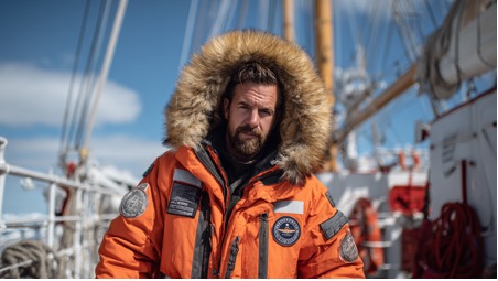 Man in anarctic