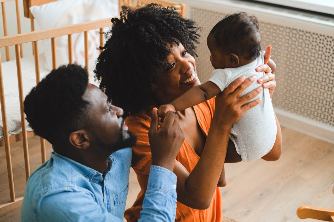 family with baby