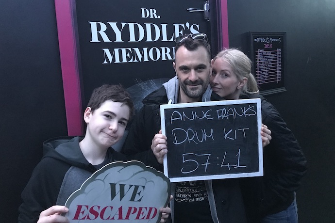 Family Days Out Team at an escape room