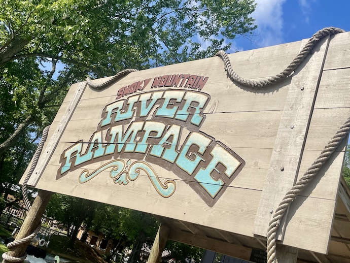 river rampage sign