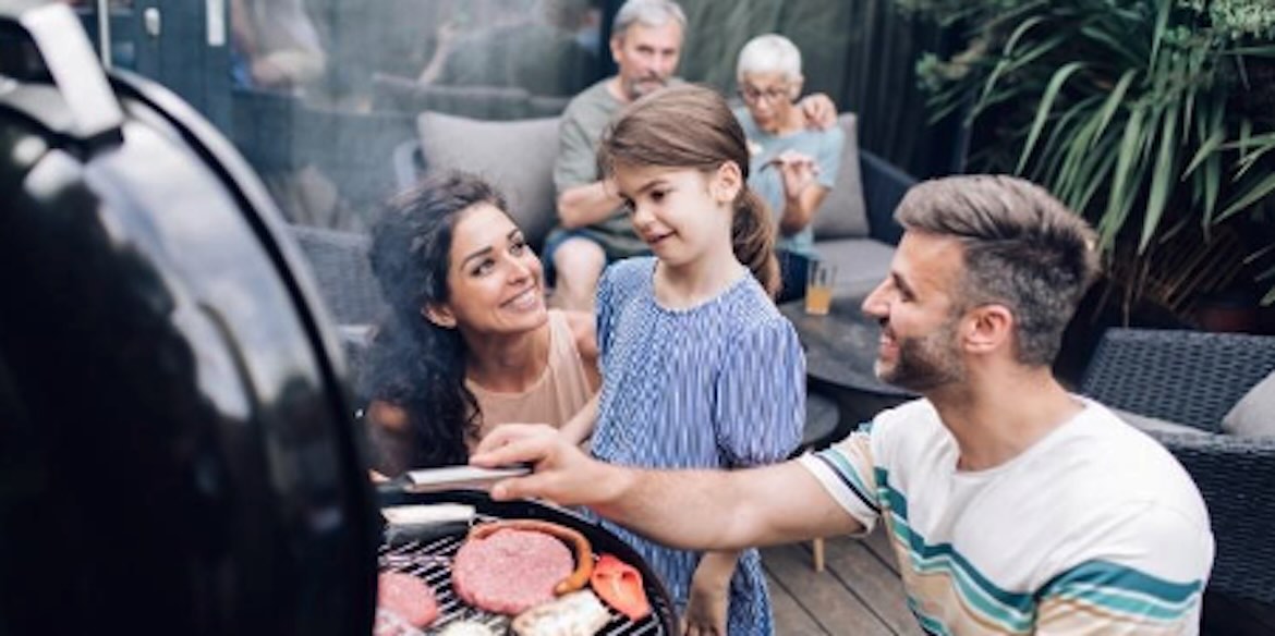 Family backyard BBQ