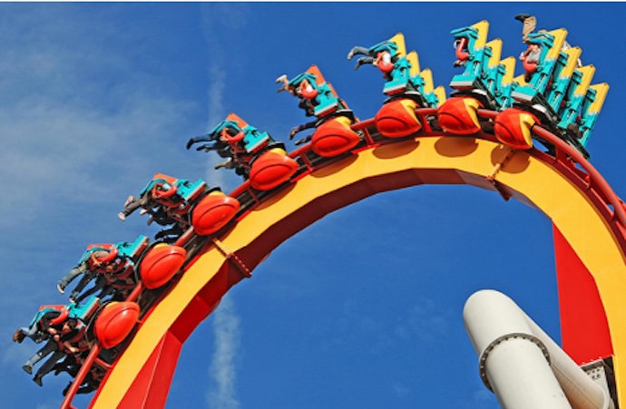 Roller coaster doping loop the loop
