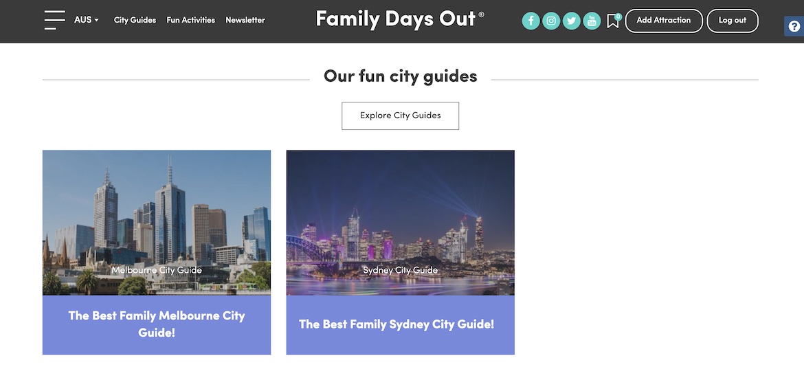 family days out blog city guides Australia homepage
