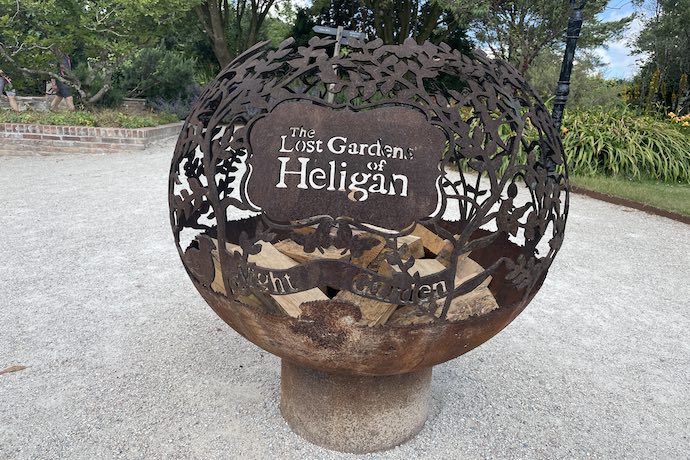 Globe Sculpture  at Lost Gardens Of Heligan