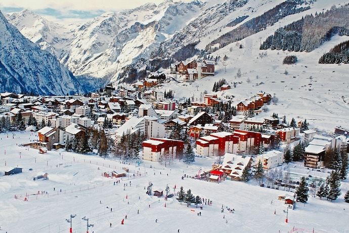 french ski resort