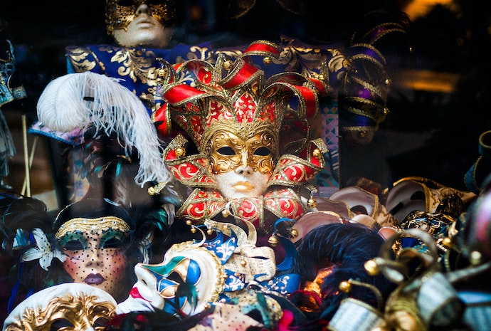 a selection of theatre masks