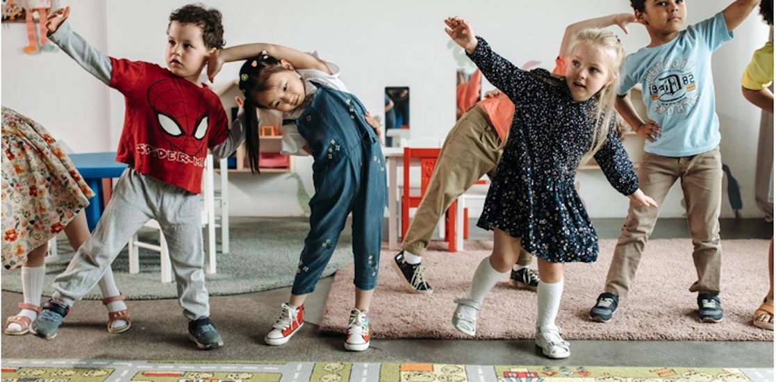 Kids learning and playing