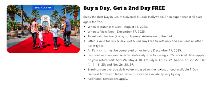 Universal Tickets