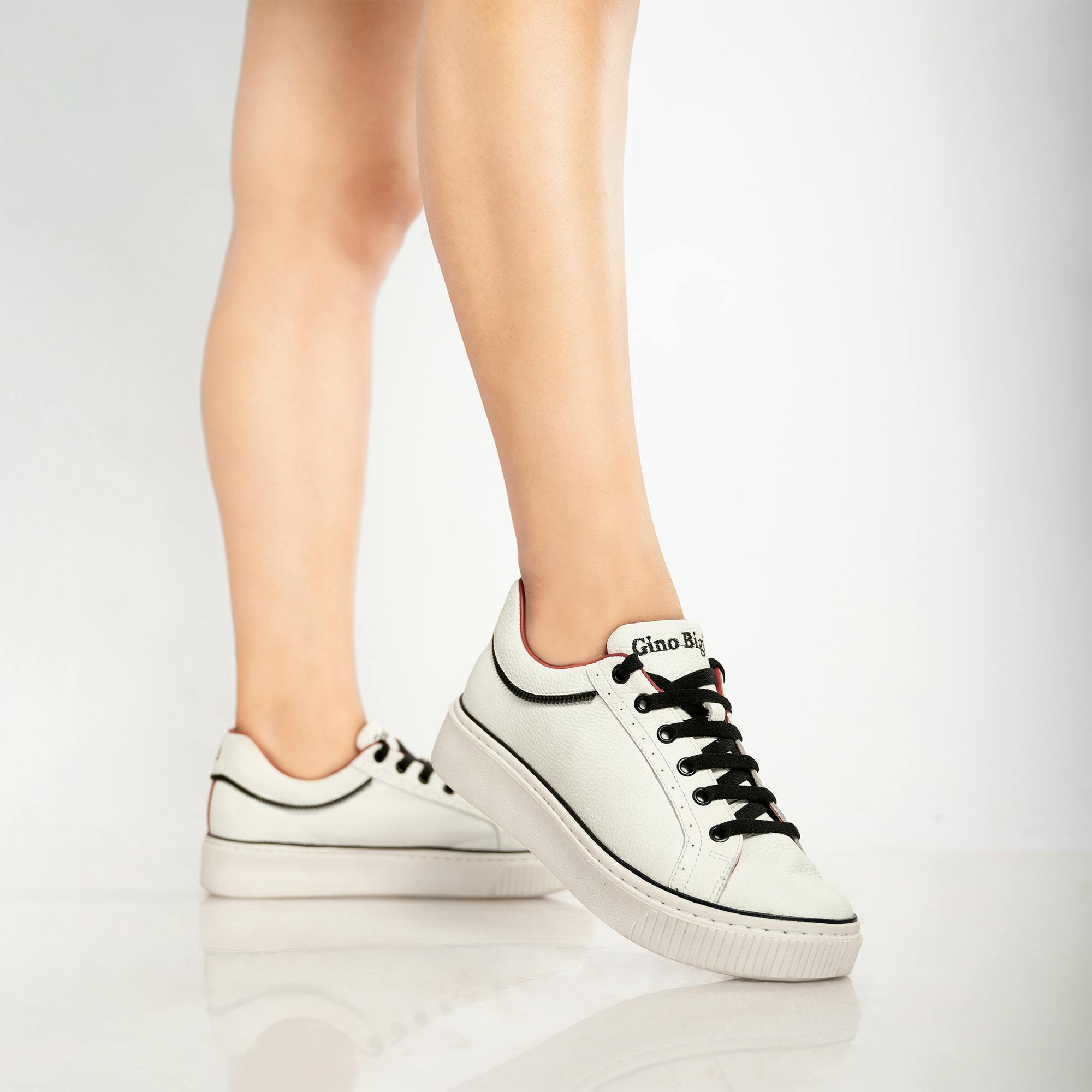 White sneakers