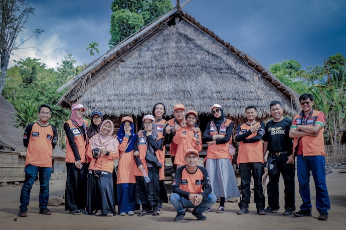 a community beach clean up