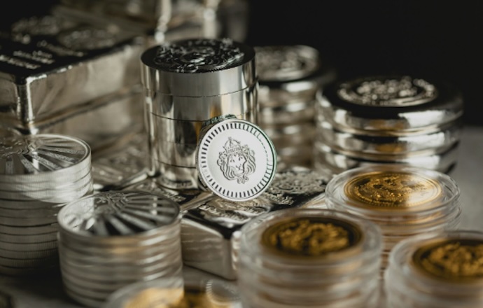 gold and silver coins