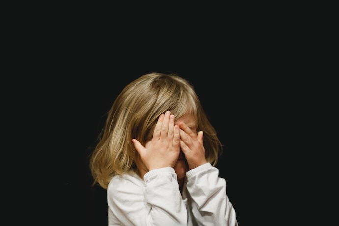 unhappy girl