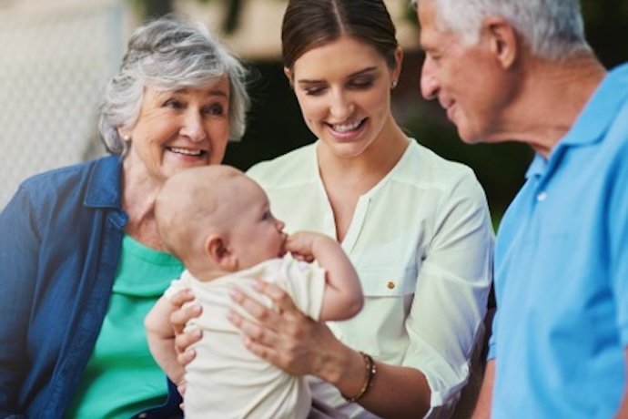 family with small child