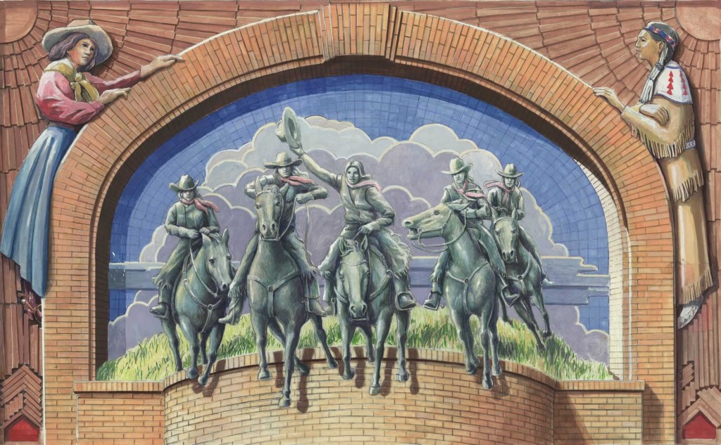 National Cowgirl Museum Of Fame mural 