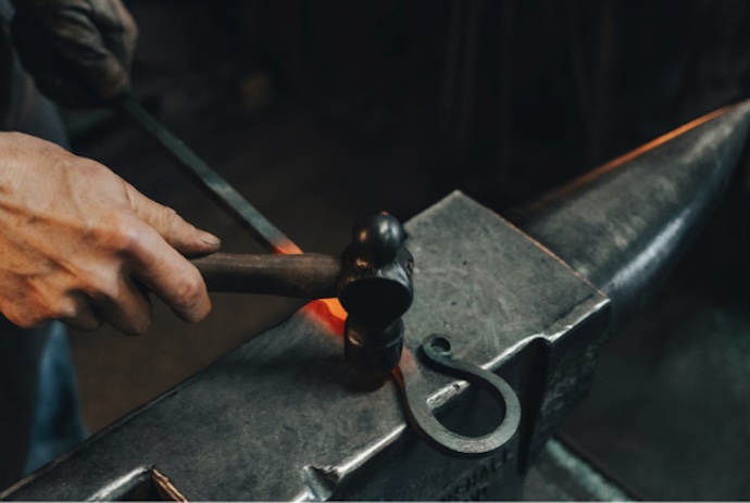 blacksmith at work