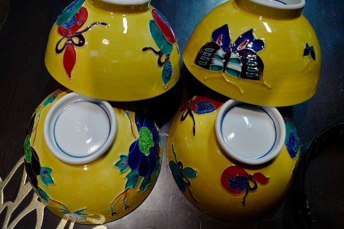 four ceramic bowls