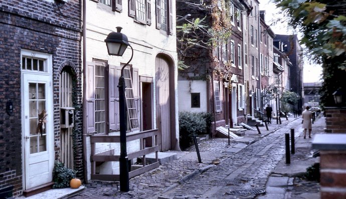 Stroll historic Elfreth's Alley