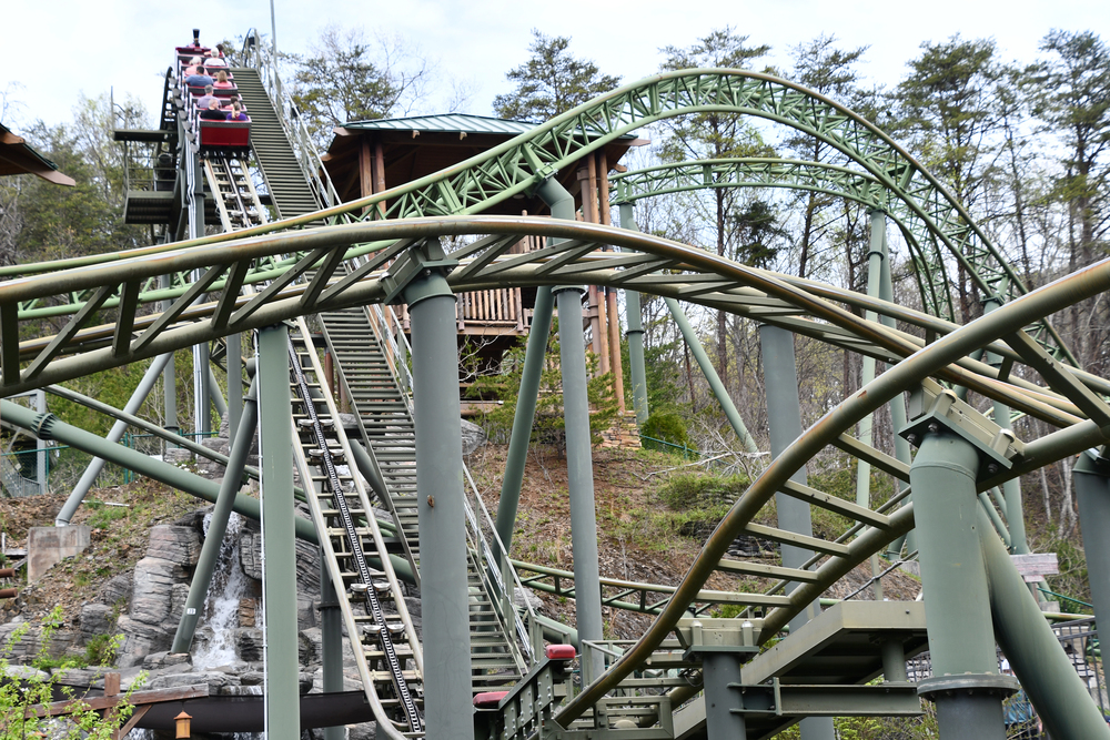 Dollywood rollercoaster