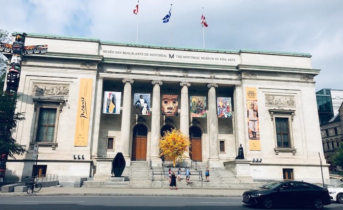 exterior of museum of fine arts Montreal