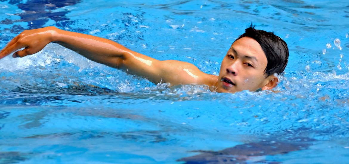 Boy Swimming