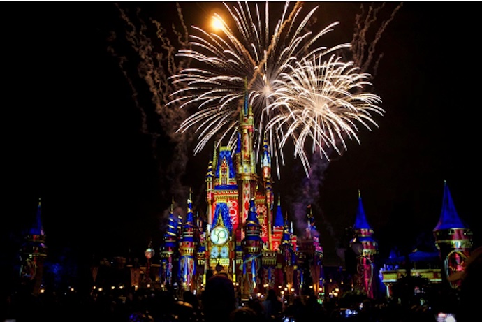 Disney World At Night