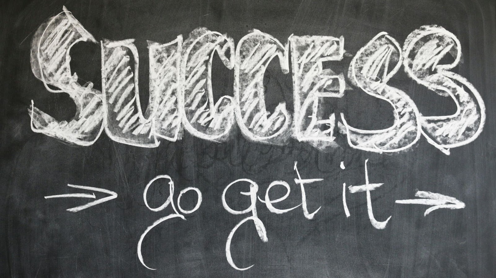 Success on chalkboard