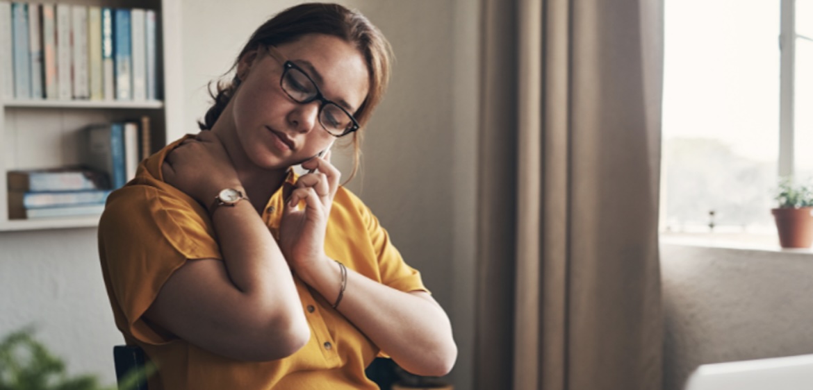 woman on phone