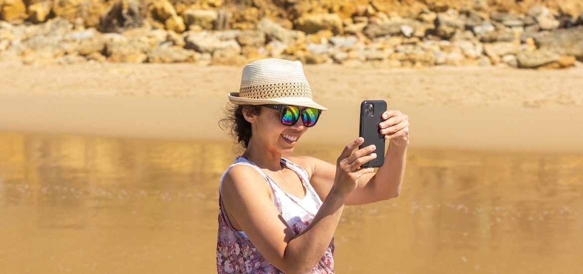 mum taking selfie