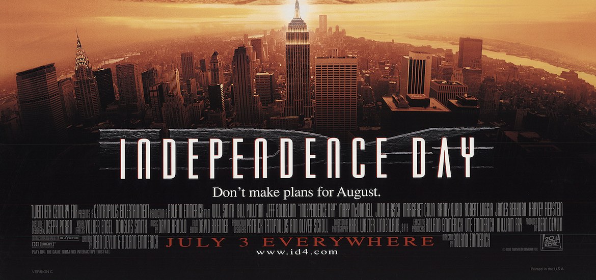 independence day movie poster july 4th family days out will smith