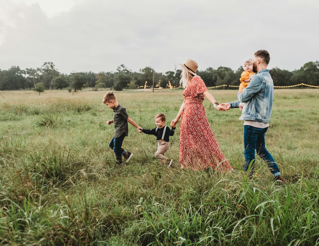 family in park