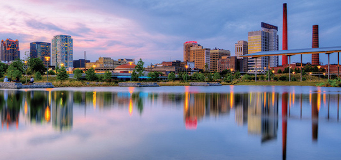 birmingham alabama skyline at dusk family days out