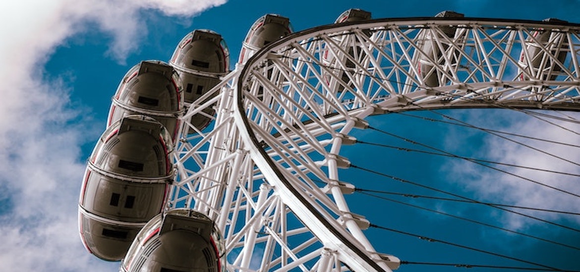 Close up london eye
