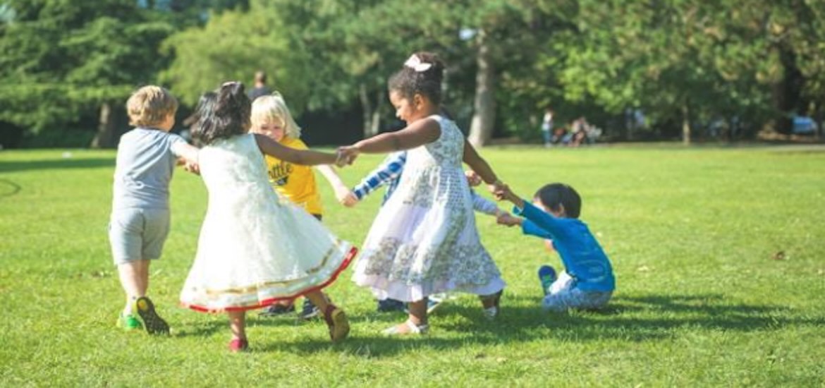 Kids at play in park