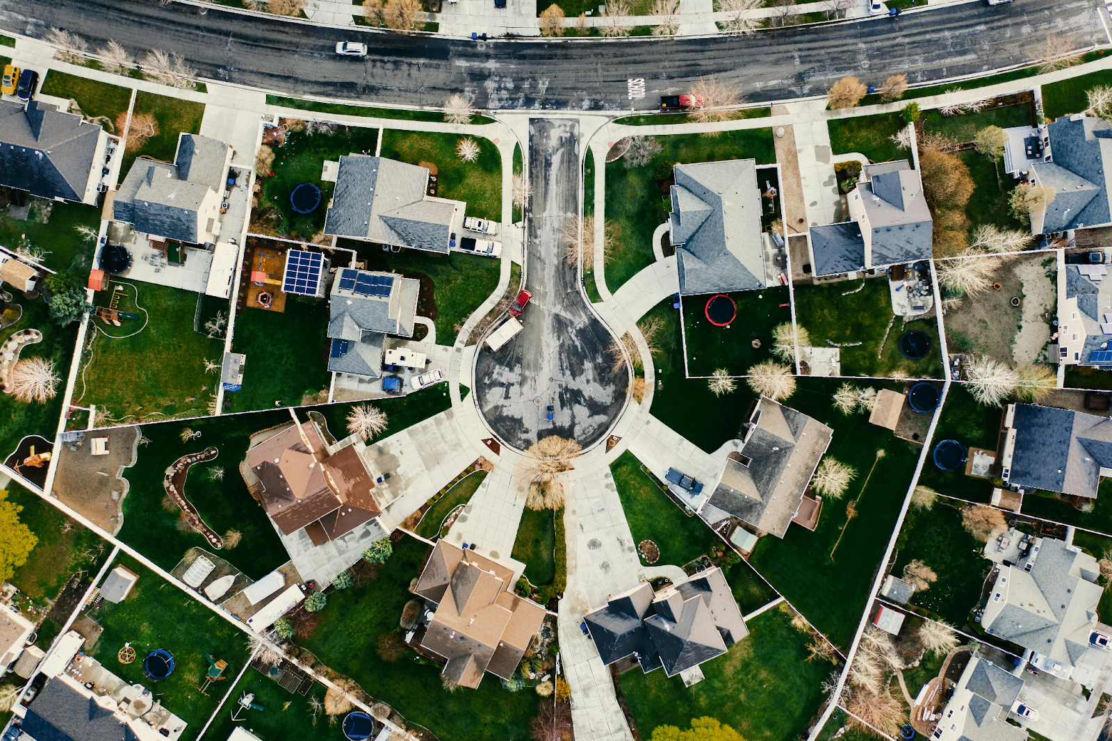 a view from a home from above