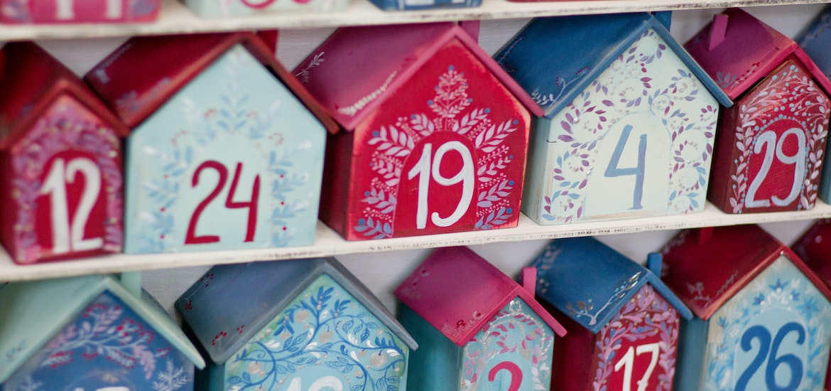 a homemade advent calendar