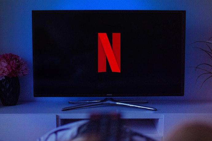 a tv screen with Netflix on