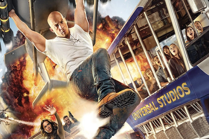 Universal studios poster for Fast And Furious ride