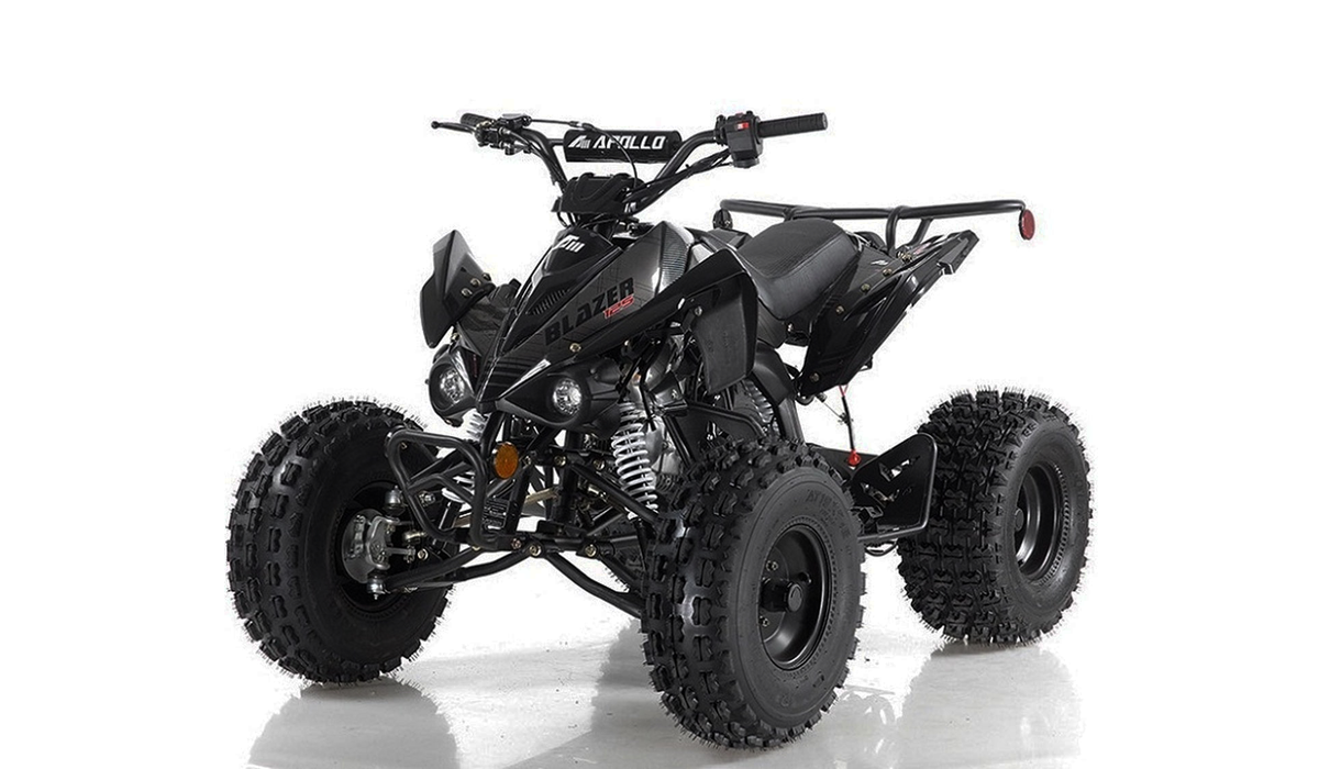 Black 125cc youth ATV quad bike