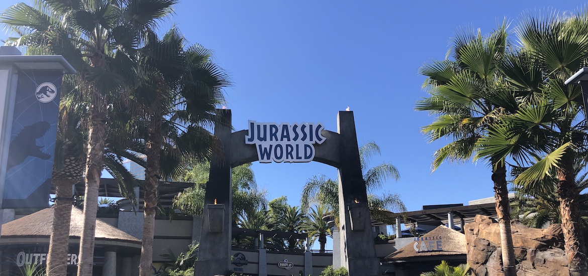 universal studios los angeles jurassic world ride jurassic park dinosaurs
