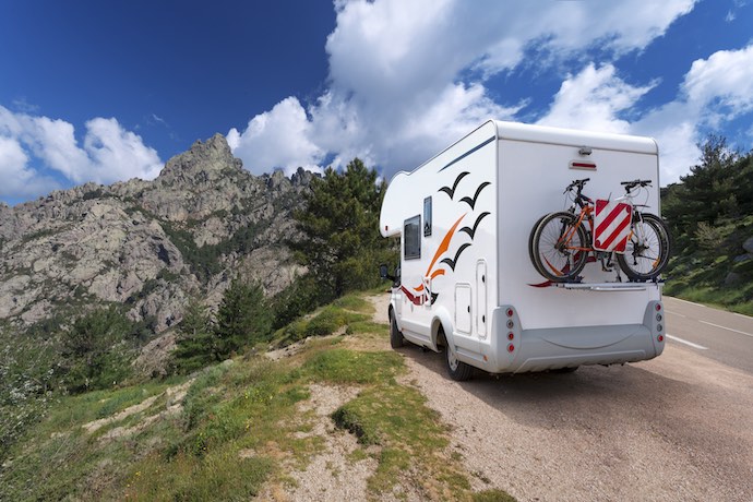 RV on the move