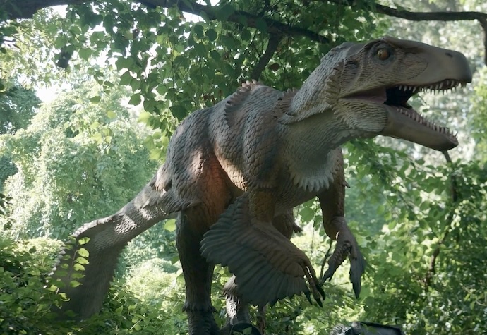 dinosaur in action