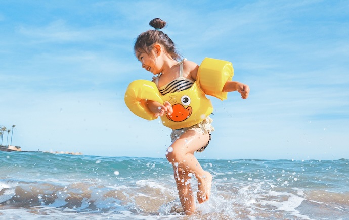 girl in swimwear