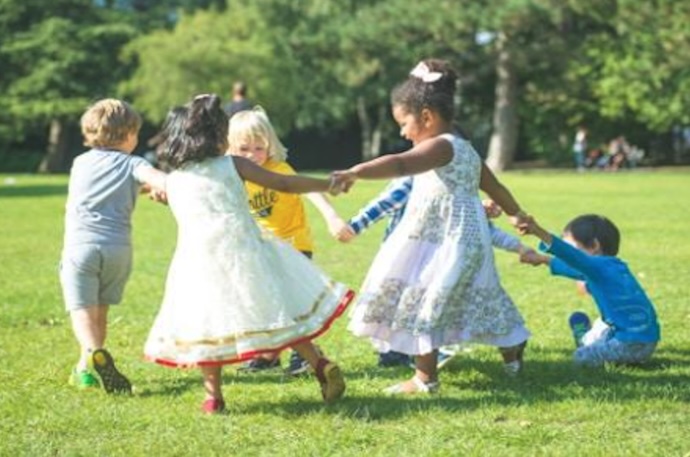 KIDS AT PLAY IN PARK
