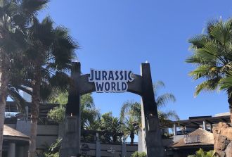 universal studios los angeles jurassic world ride jurassic park dinosaurs
