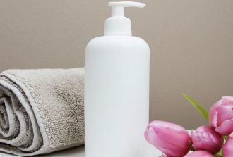 Spa items laid out