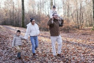 Outdoor family walk