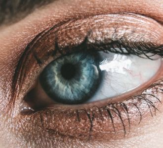 close up of an eye