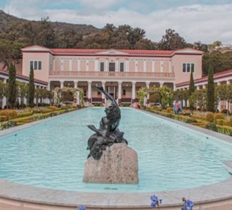 Exterior view of Getty Villa Los Angeles